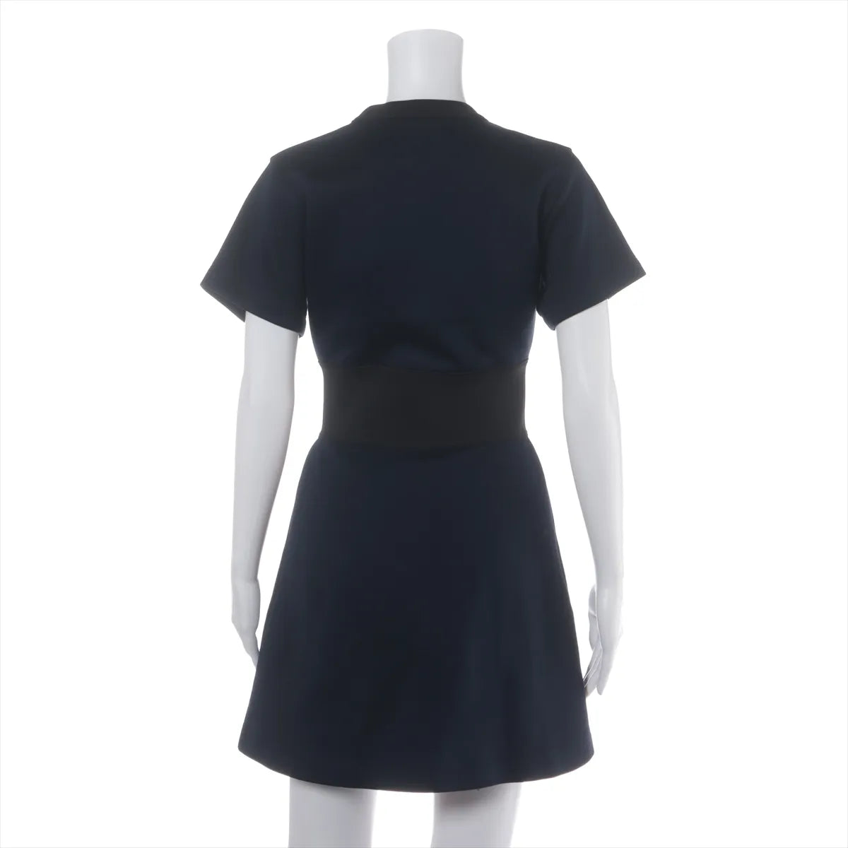 Louis Vuitton Cotton Nylon Dress Navy Blue