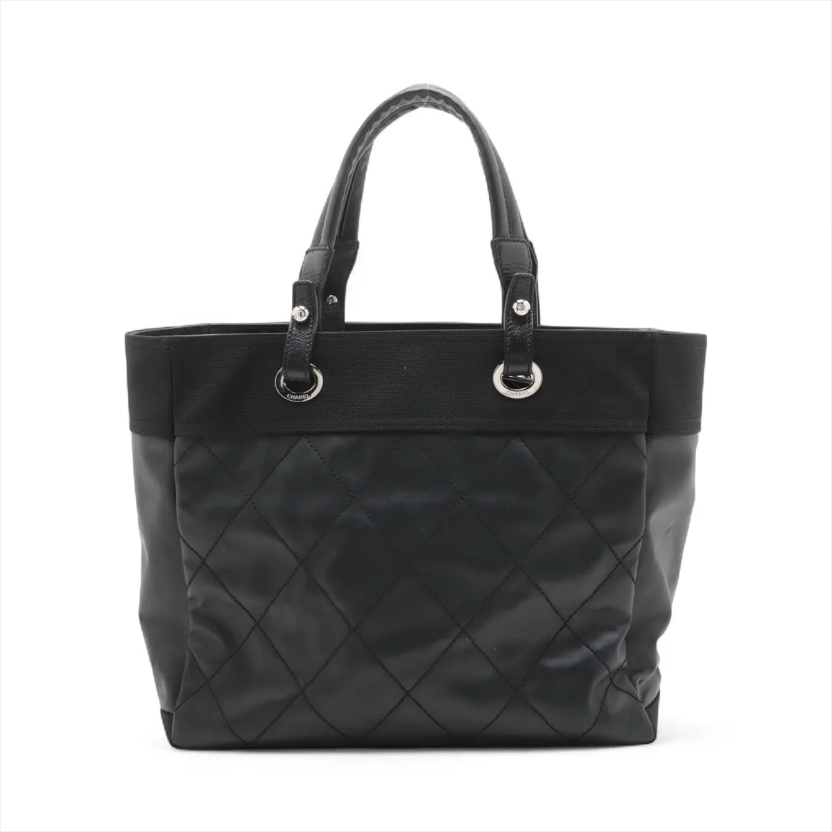 Chanel Matelasse Paris Biarritz MM Tote Bag Black