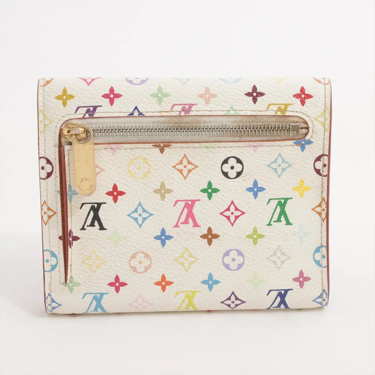 Louis Vuitton Monogram Multicolor Koala Trifold Compact Wallet White