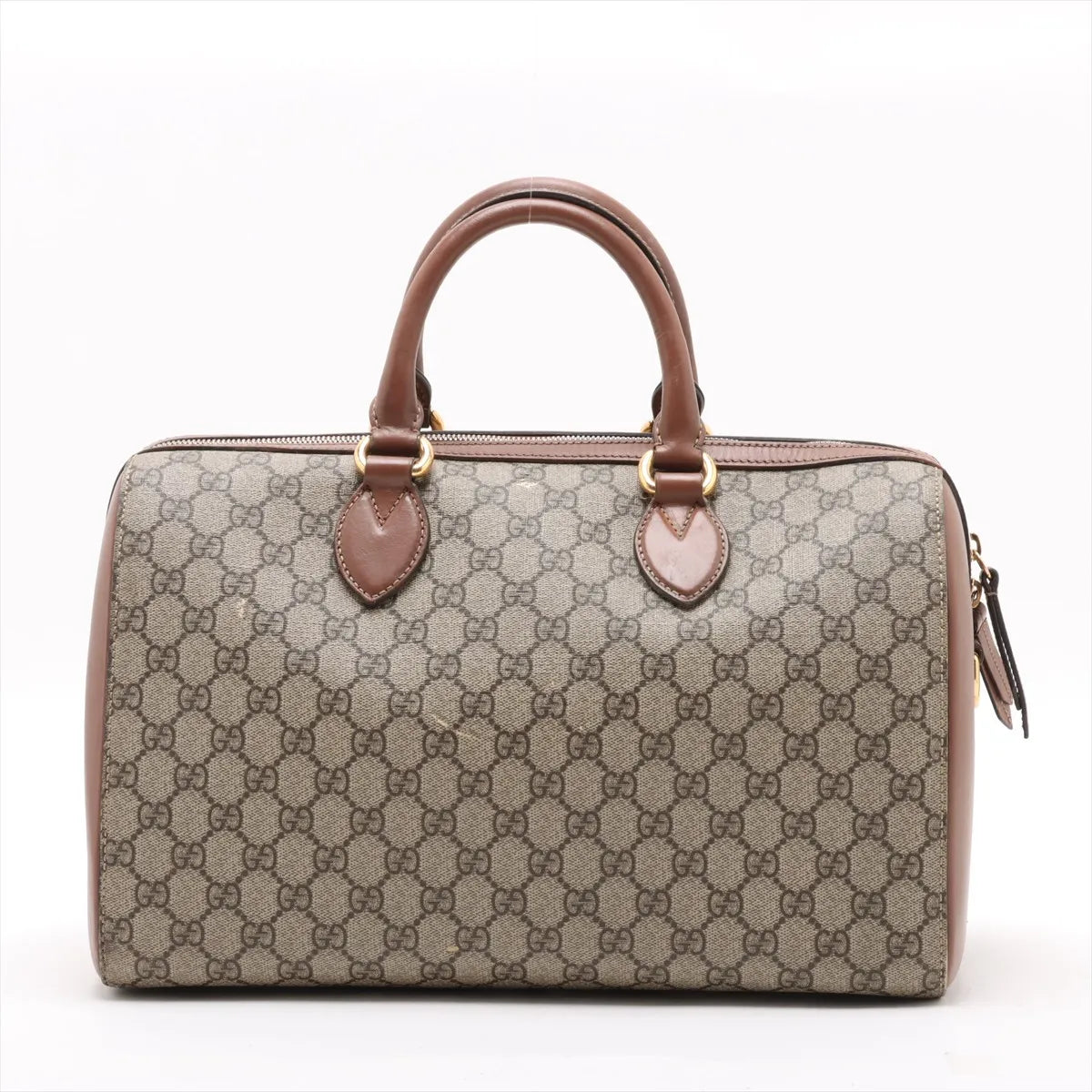 Gucci GG Supreme Two-Way Shoulder Bag Beige×Brown