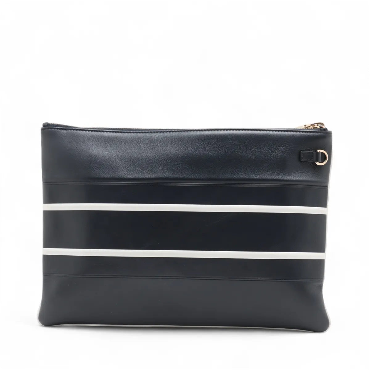 Christian Dior Vibe Leather Clutch Bag Navy Blue – Redo Luxury