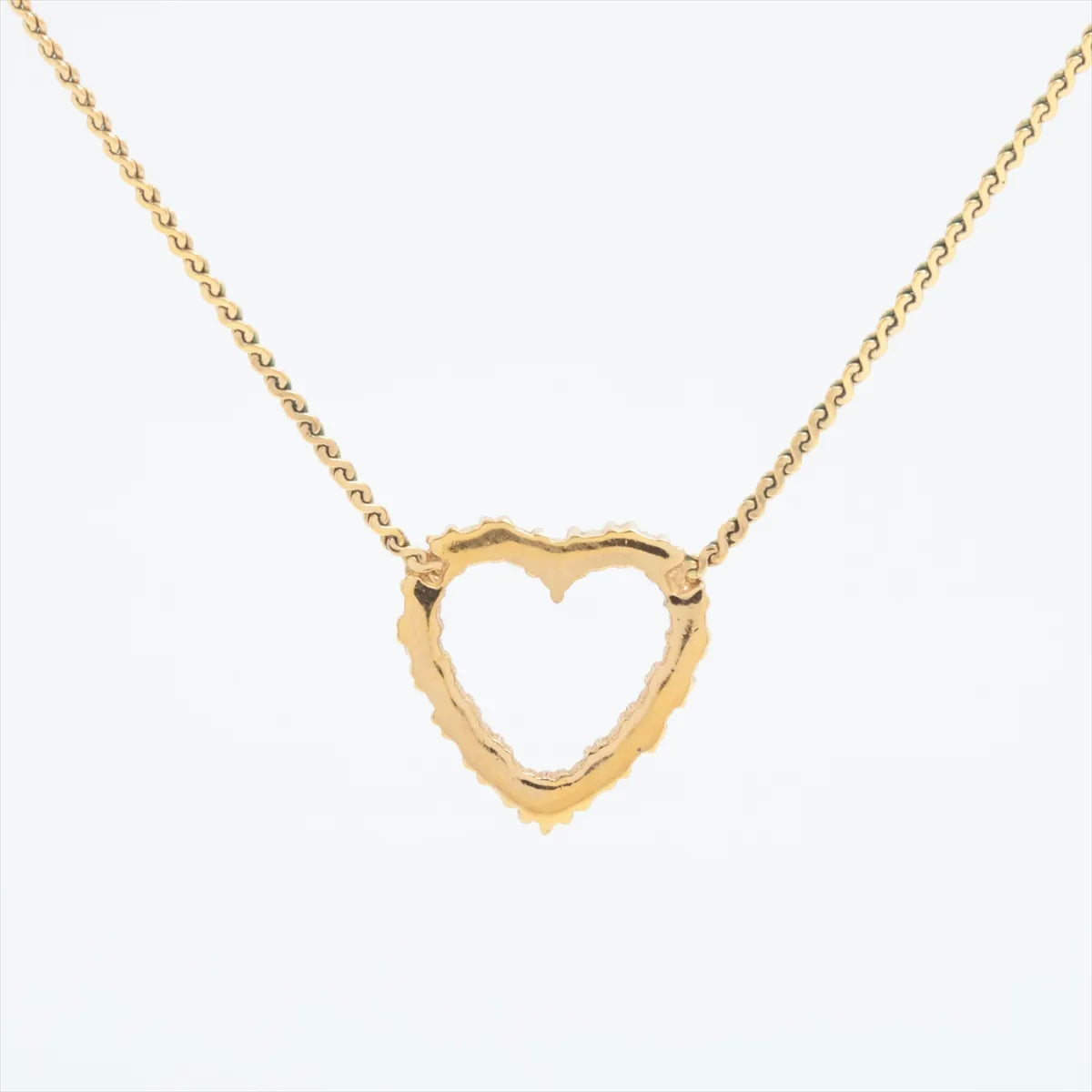 Christian Dior Hearts Rhinestone Pendant Necklace