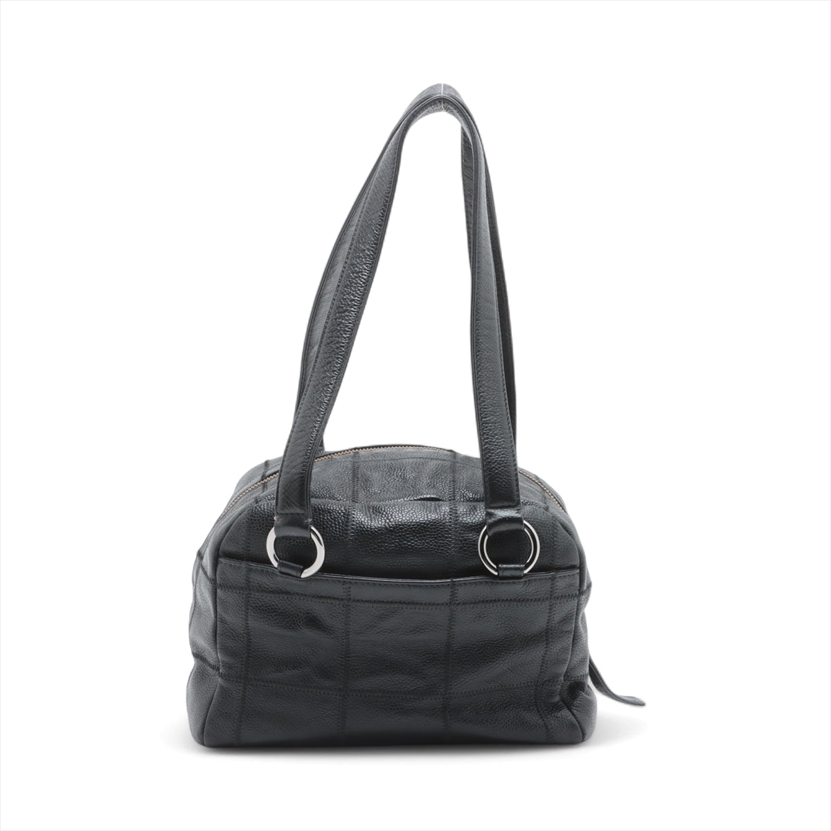 Chanel Chocolate Bar Soft Caviar Skin Shoulder Bag Black *  PREORDER *