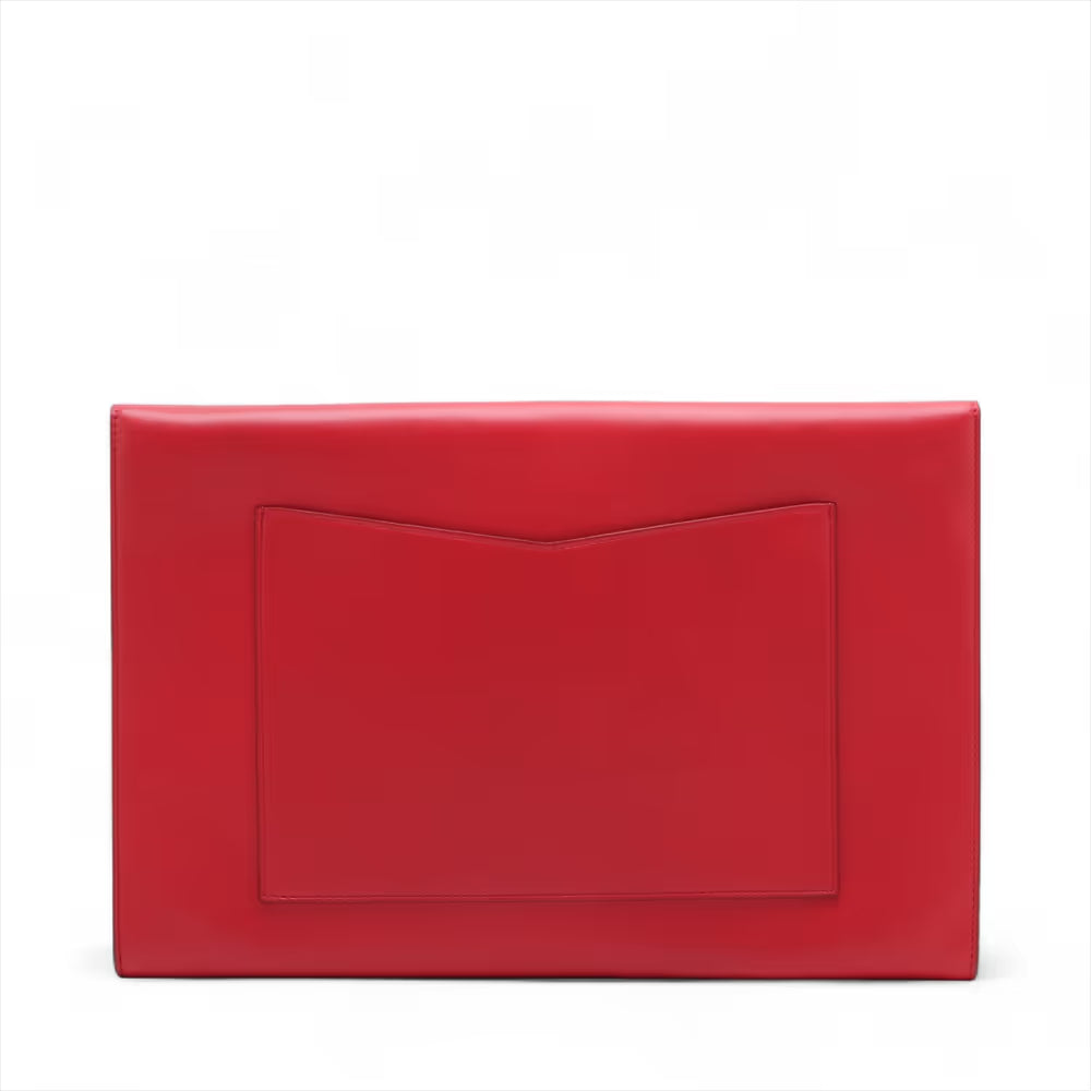 Chanel Airline Lambskin Clutch Bag Red