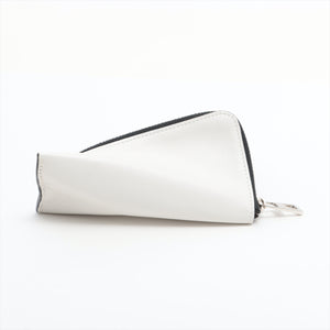 Loewe Anagram Leather Coin Z Purse White