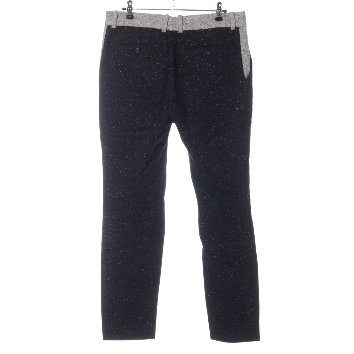 Alexander McQueen Wool Multicolor Dots Pants Black