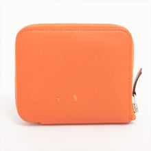 Load image into Gallery viewer, Hermès Zip Around Compact Coin Case Orange