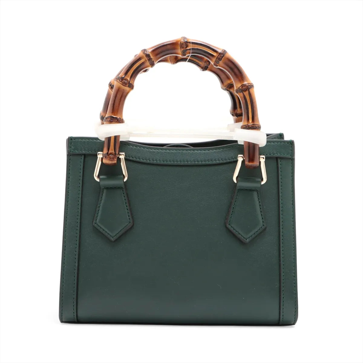 Gucci Bamboo Diana Leather Two-Way Shoulder Bag Green
