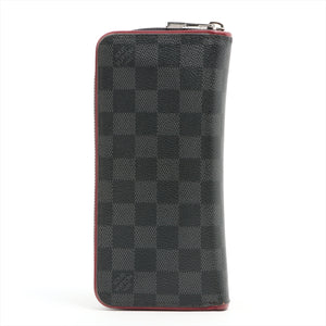 Shop Louis Vuitton DAMIER GRAPHITE 2022 SS Zippy wallet vertical