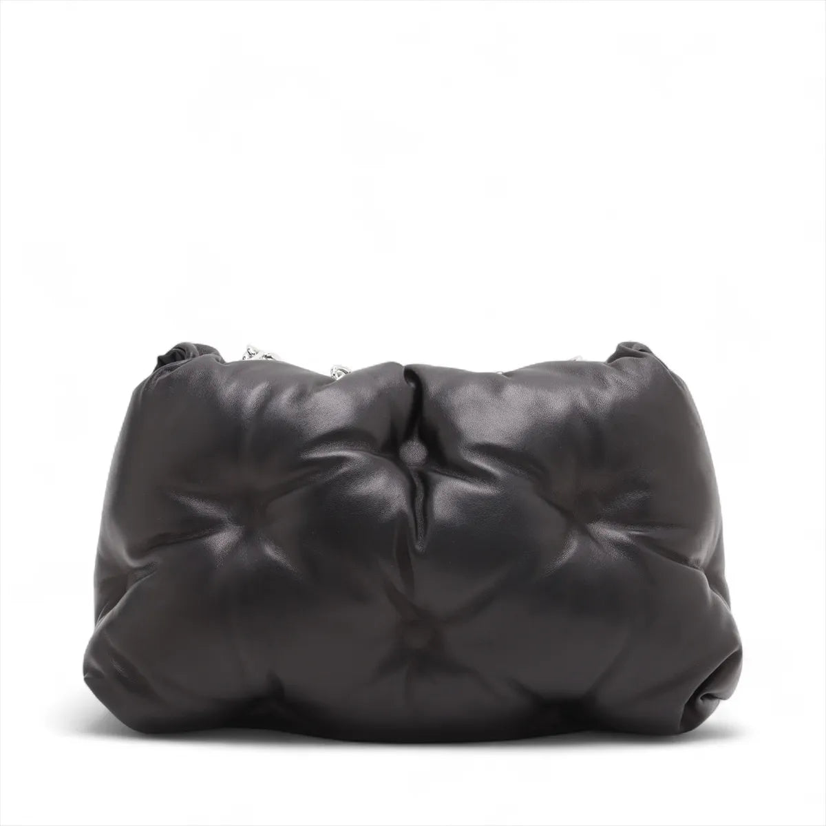 Maison Margiela Glam Slam Leather Chain Shoulder Bag Black