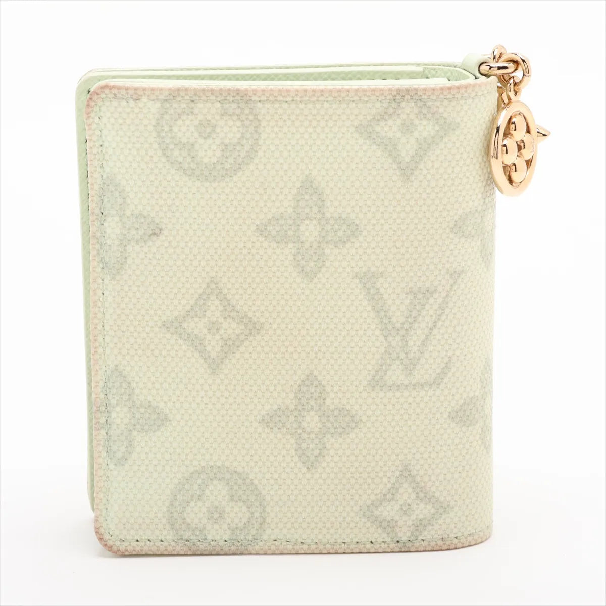 Louis Vuitton Monogram LV Charm Pocket Wallet Light Green