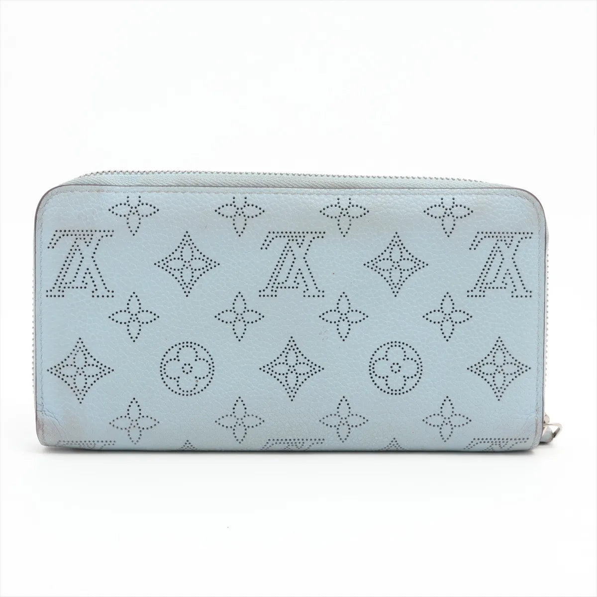 Louis Vuitton Monogram Mahina Zippy Wallet Blue