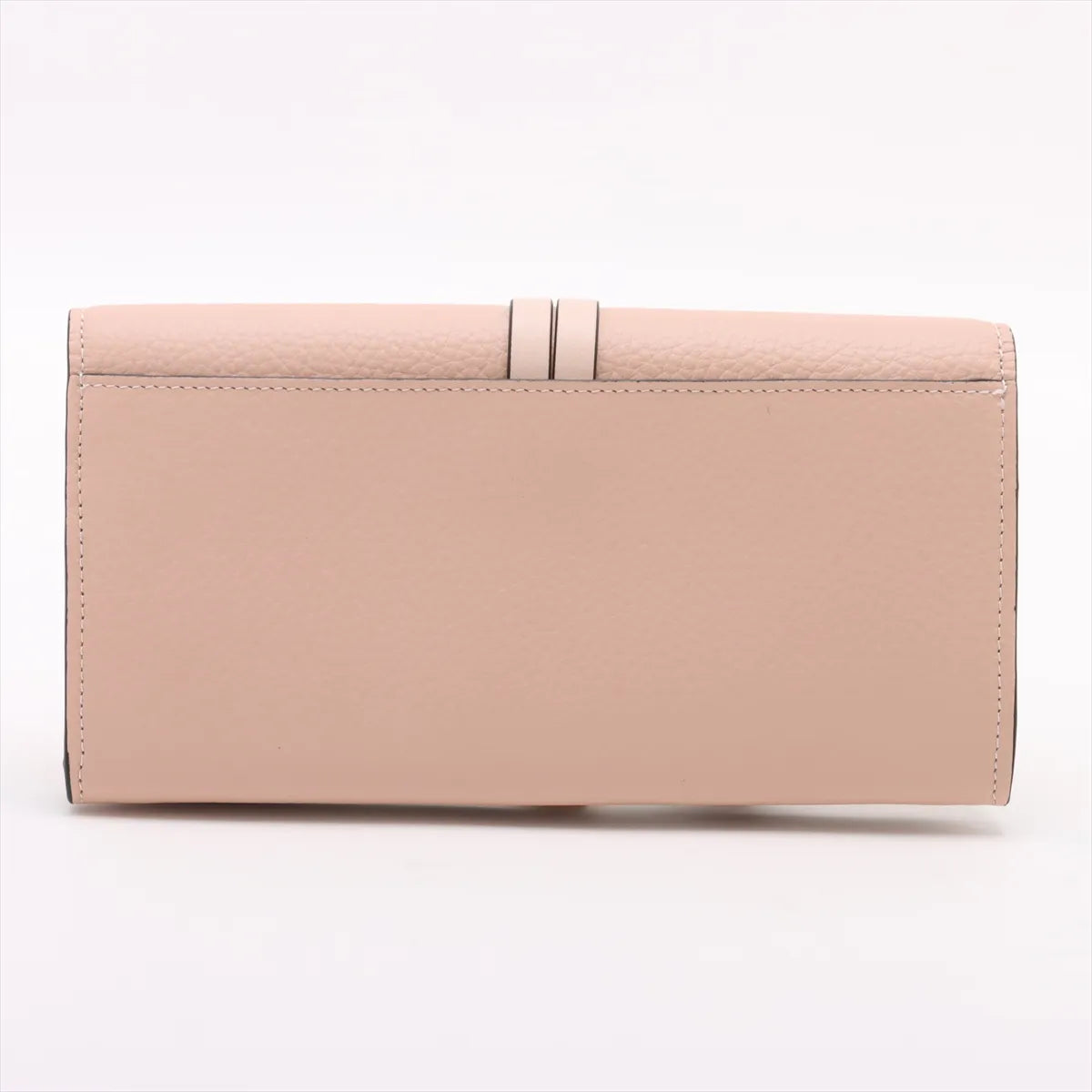 Chloe Alphabets Leather Long Wallet Pink