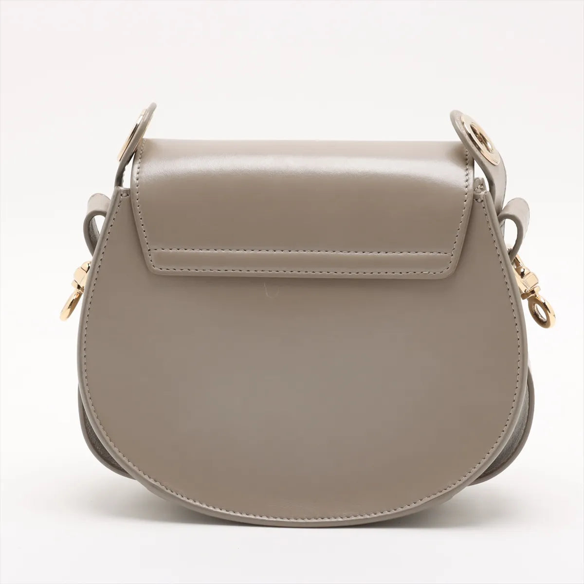 Chloe Tess Leather Two-Way Shoulder Bag Gray