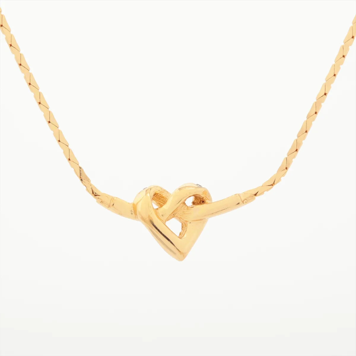 Christian Dior Knot Heart Pendant Necklace