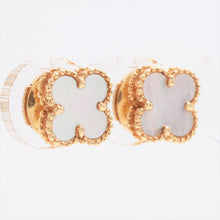 Load image into Gallery viewer, Van Cleef &amp; Arpels Sweet Alhambra White Shells Stud Earrings