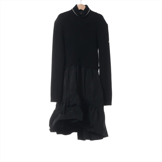 Moncler Abito Wool & Polyester Dress Black — product photo 1