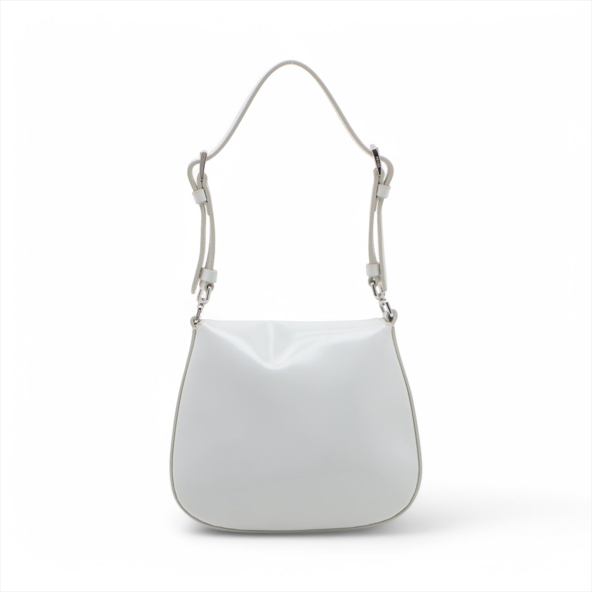 Prada Cleo Brushed Leather Shoulder Bag White * PREORDER *