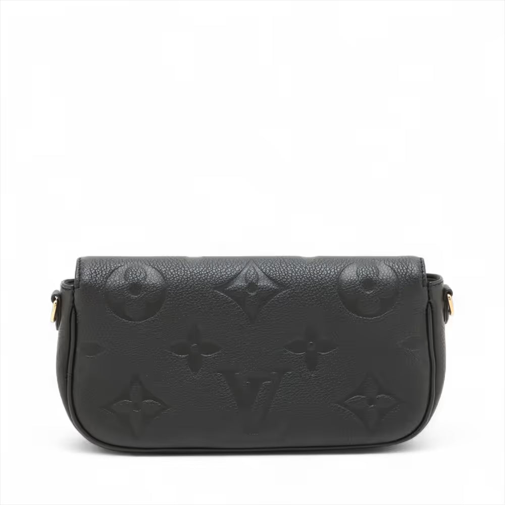 Louis Vuitton Monogram Empreinte Wallet on Chain Ivy Black
