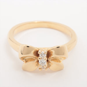 Tiffany & Co. Ribbon Bow Band Diamond Ring Gold