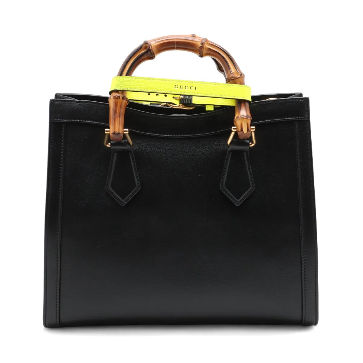 Gucci Bamboo Diana Leather Two-Way Handbag Black