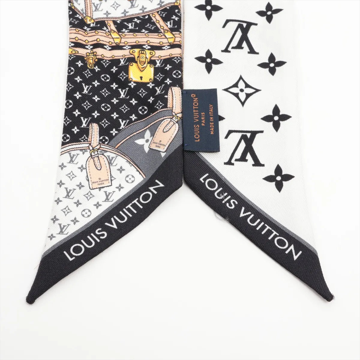 Louis Vuitton Bandeau BB Let's Go Silk Black × White