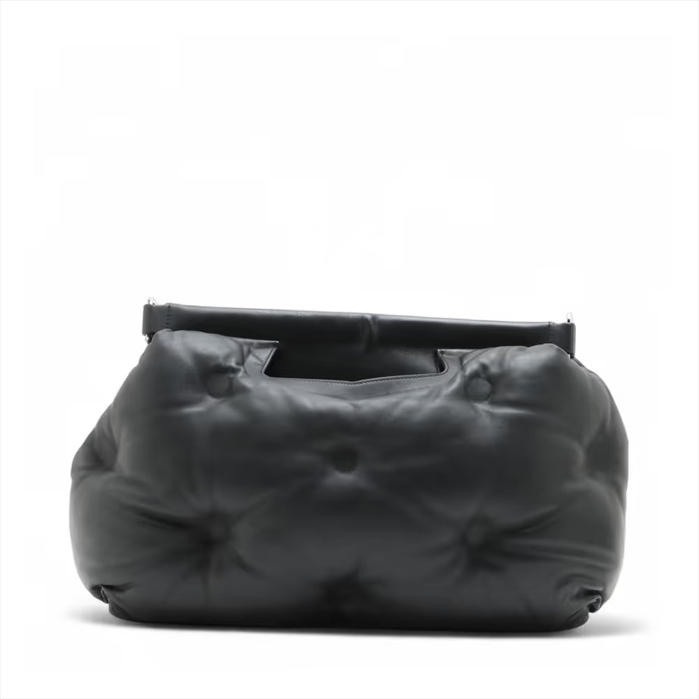 Maison Margiela Glam Slam Leather Shoulder Bag Black