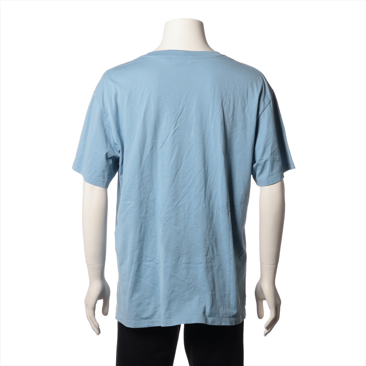 Celine Logo Cotton T-shirt Light Blue