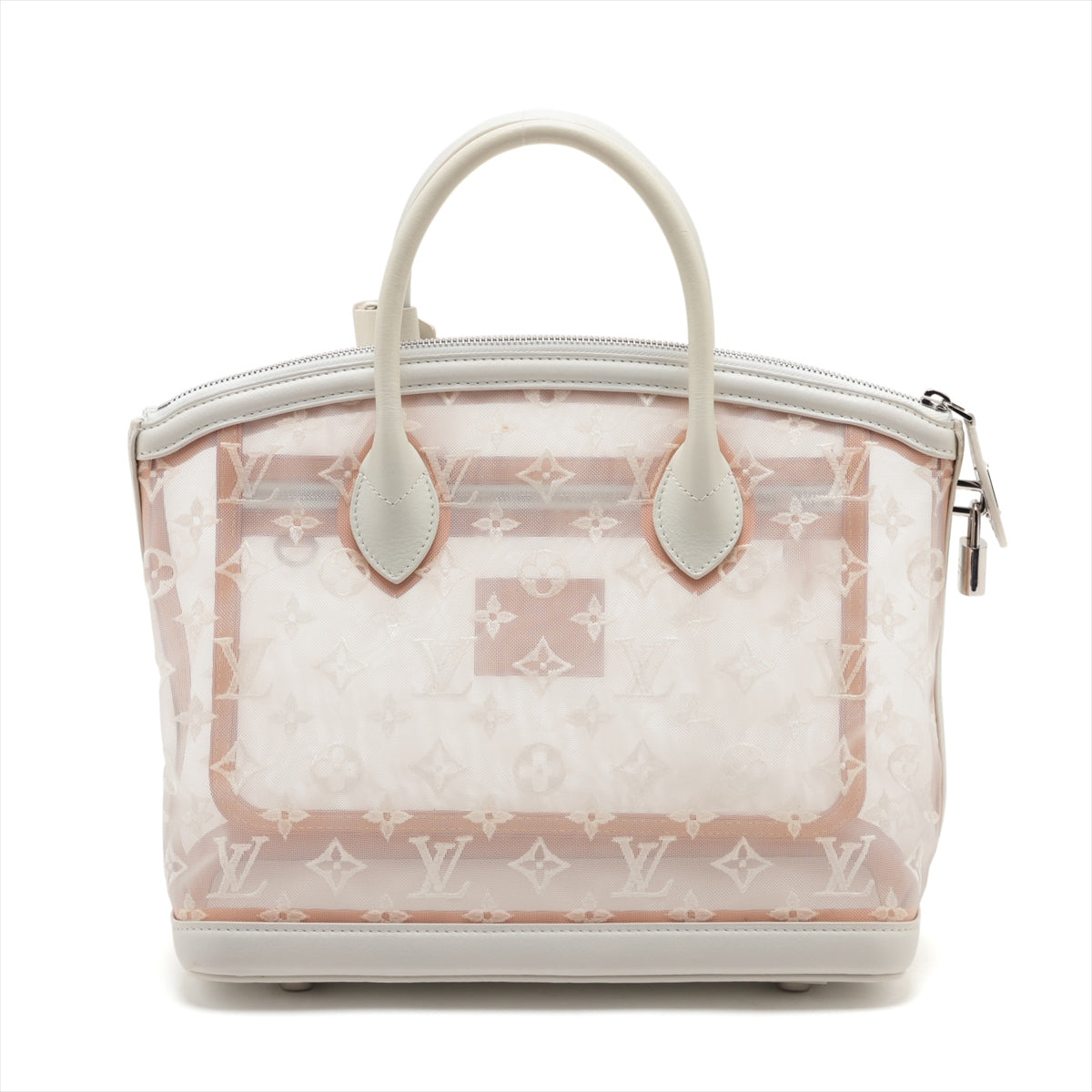 Louis Vuitton Monogram Transparent Mesh  Lockit White