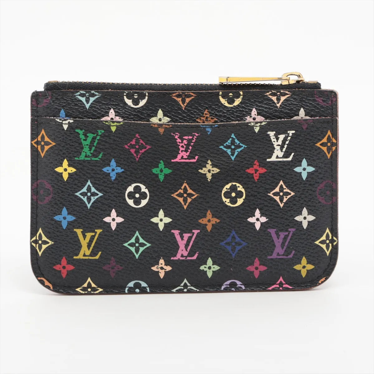 Louis Vuitton Monogram Multicolor Pochette Coin Purse Black