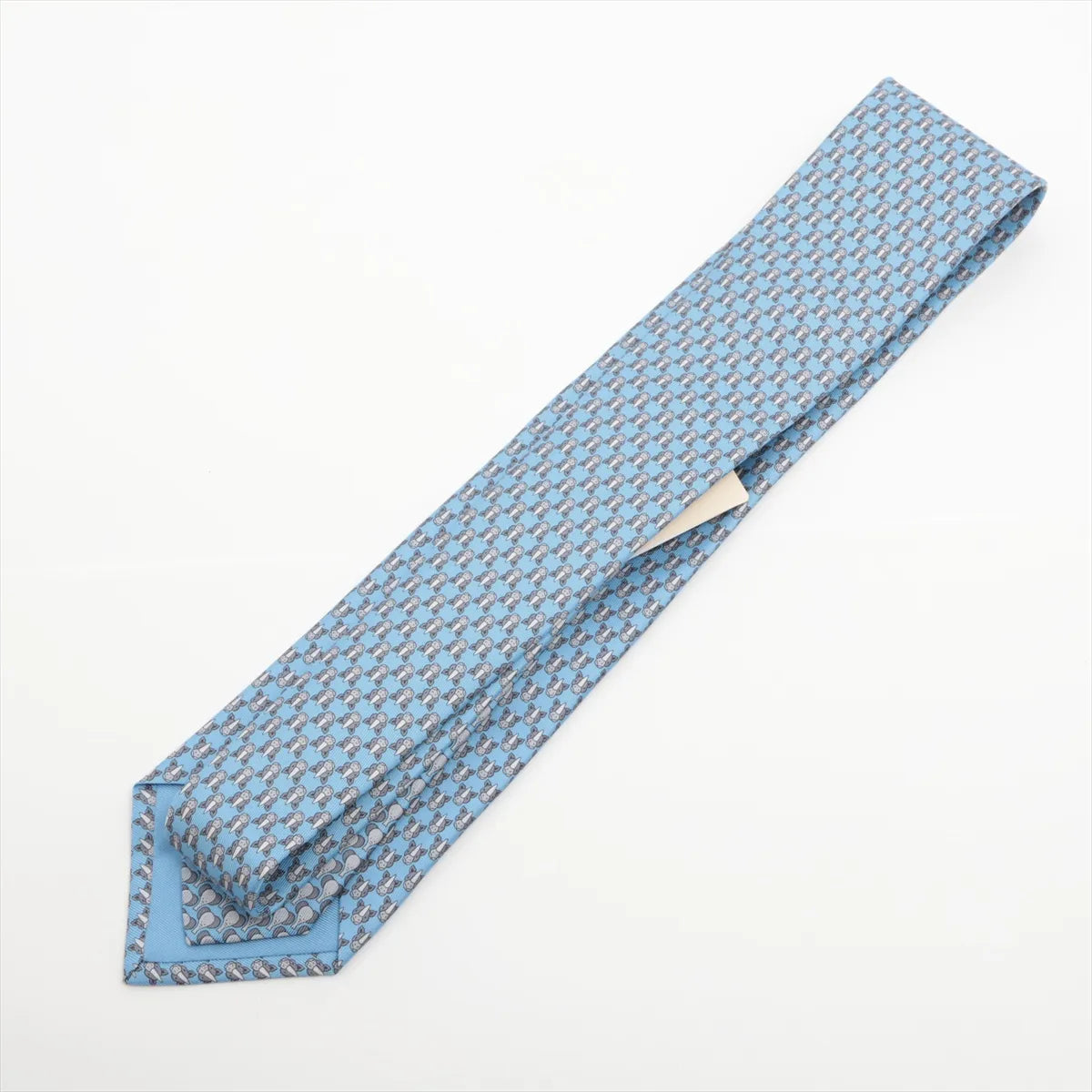 Hermès Cravate Twillbi Necktie Blue