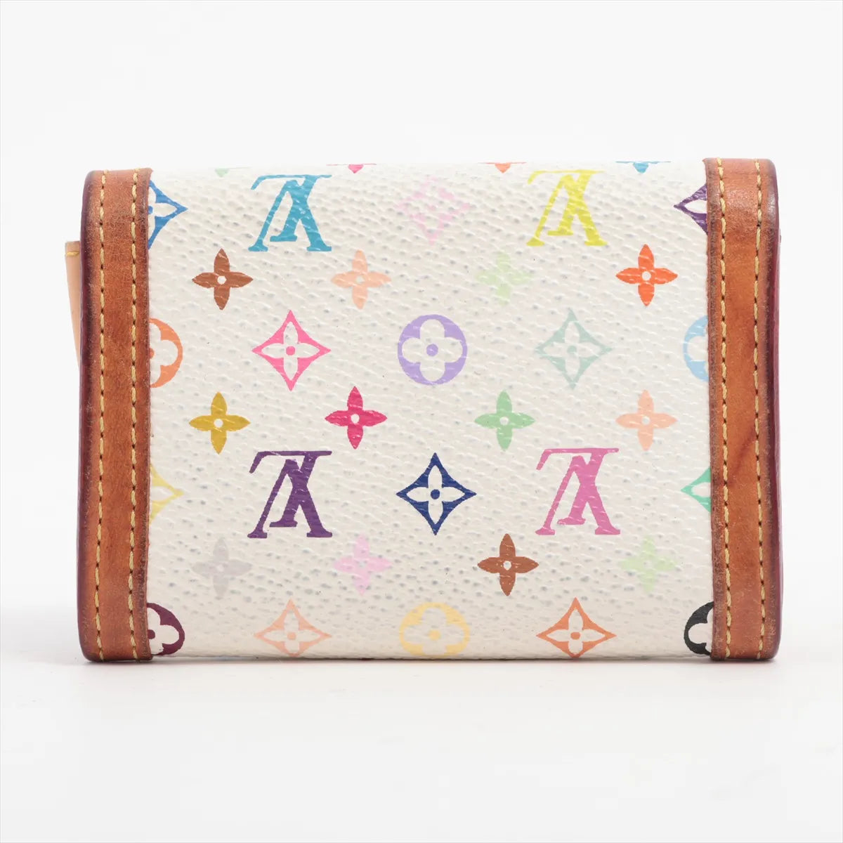 Louis Vuitton Monogram Multicolor Coin Purse White