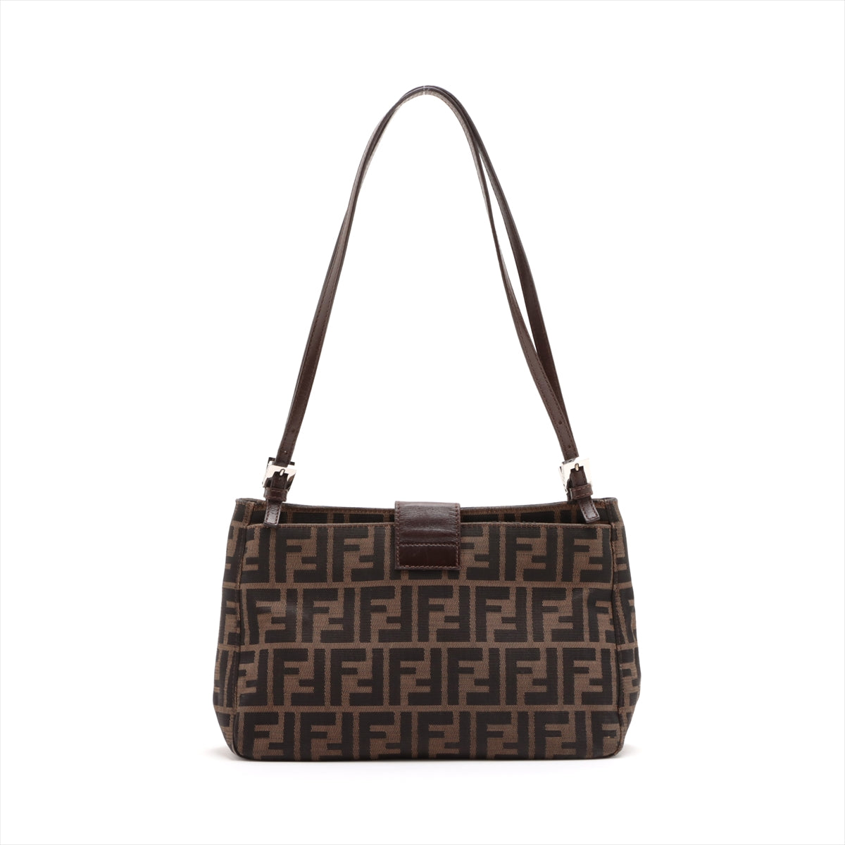 Top rated Fendi Zucca Canvas Shoulder Bag Brown