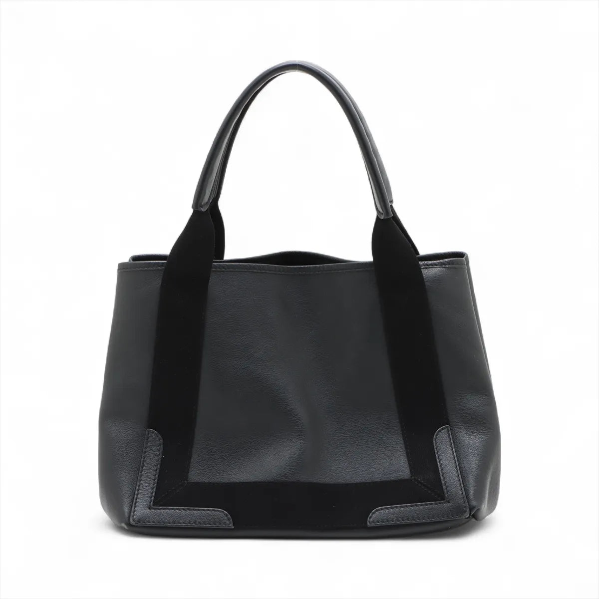 Balenciaga Cabas Leather Tote Bag Black with Pouch