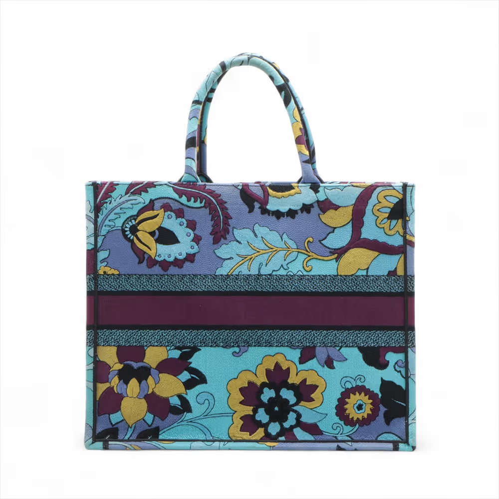 Christian Dior Book Tote Large Canvas Tote Bag Blue