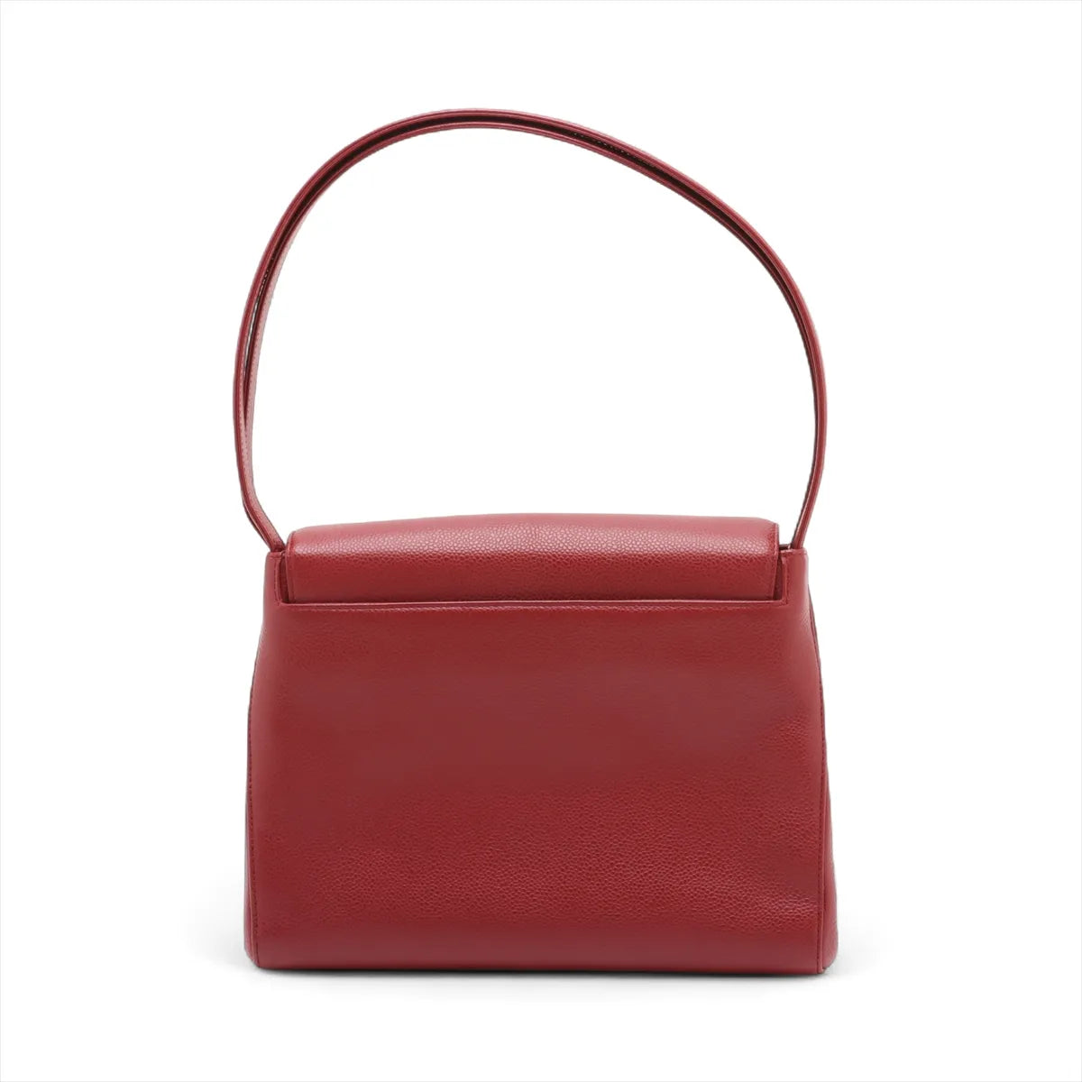 Chanel CC Logo Caviar Skin Shoulder Bag Bordeaux