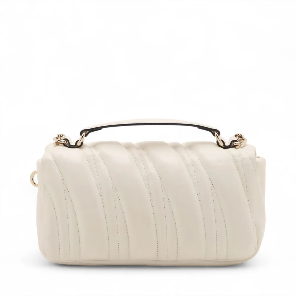 Gucci GG Milano Leather Two-Way Shoulder Bag White