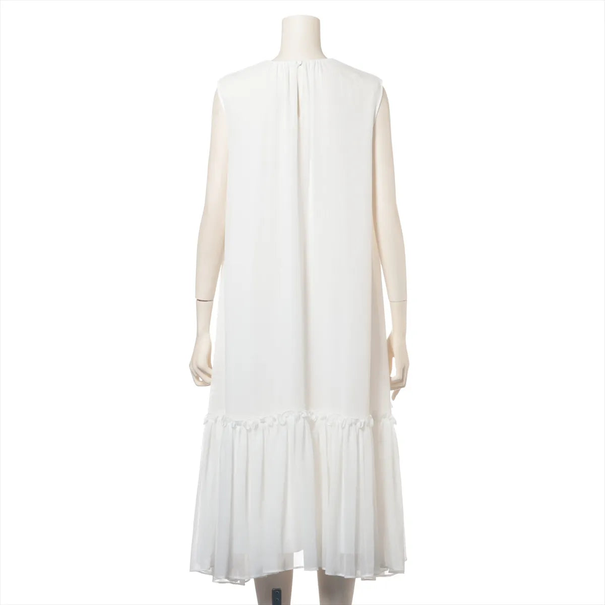 Adeam Polyester Sleeveless Dress White