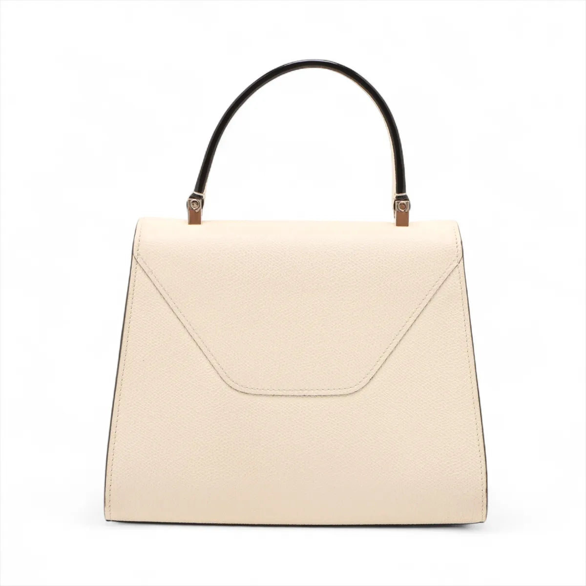 Valextra Iside Mini Leather Two-Way Handbag Ivory