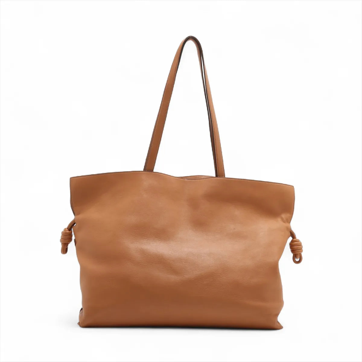 Loewe Flamenco Large Leather Tote Bag Brown