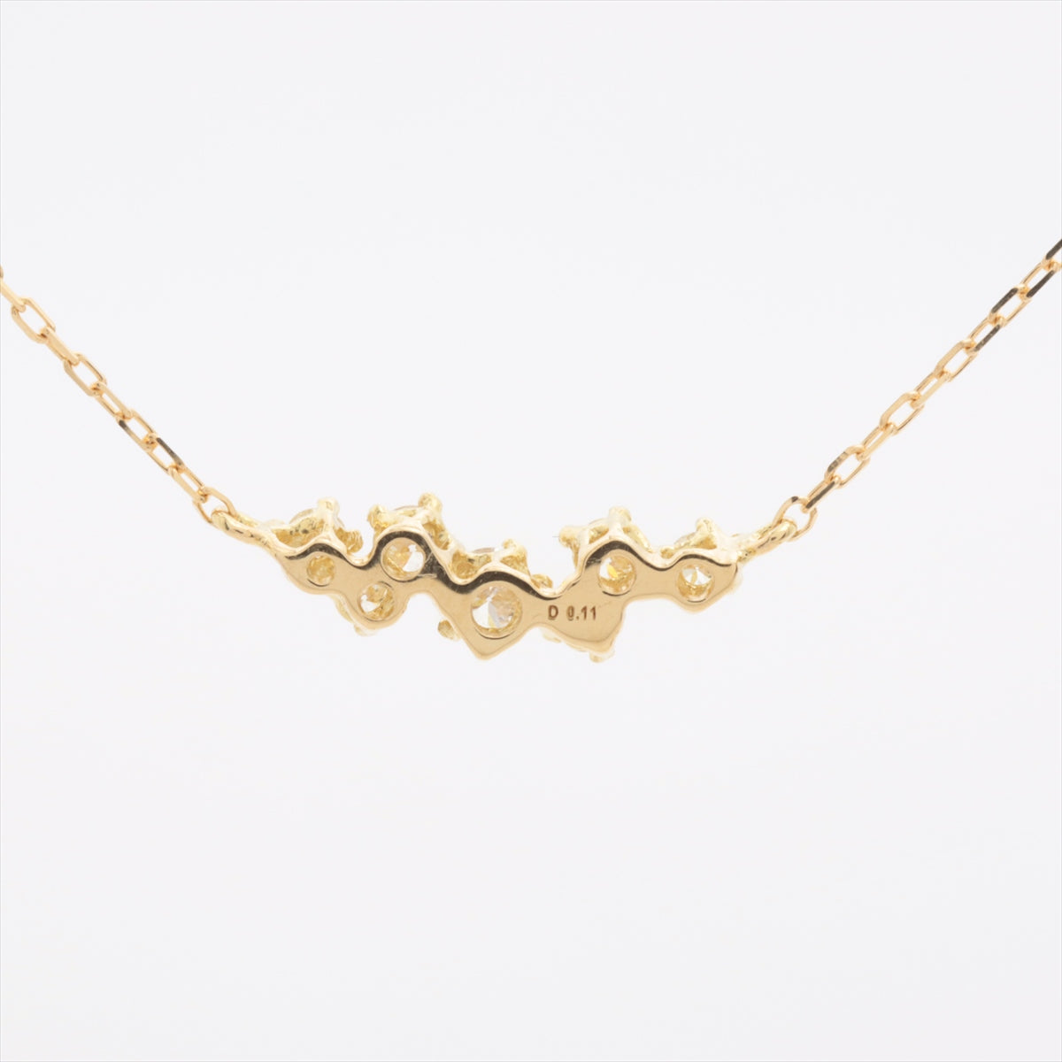 Ahkah BB Diamond Necklace Yellow Gold