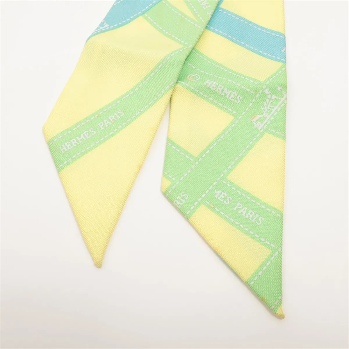 Hermes Twilly Bolduc Ribbon Silk Yellow