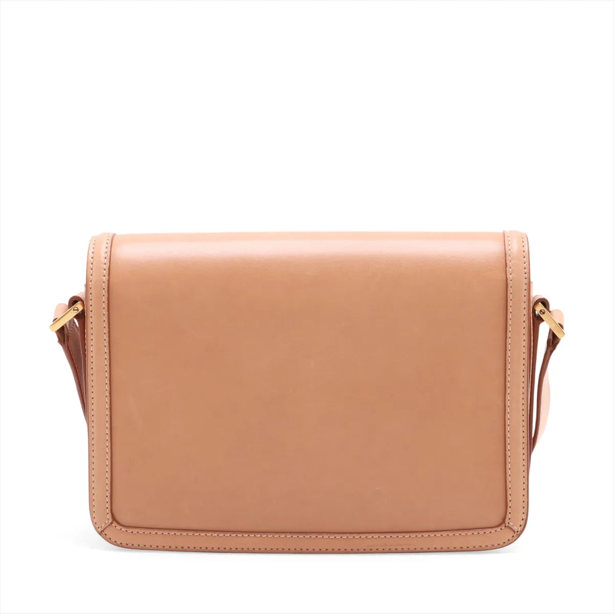Saint Laurent Paris Solferino Leather Shoulder Bag Brown