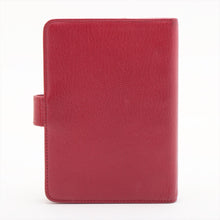 Load image into Gallery viewer, Chanel CC Logo Leather Notebook Cover Red