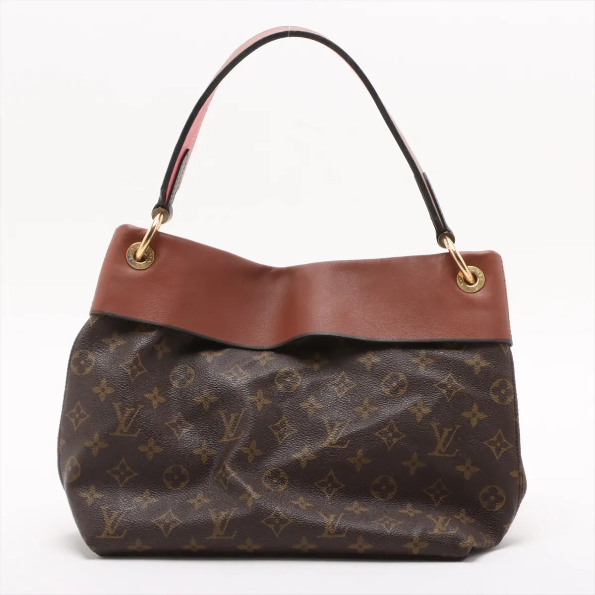 Louis Vuitton Monogram Tuileries Besace Hobo Bag Brown