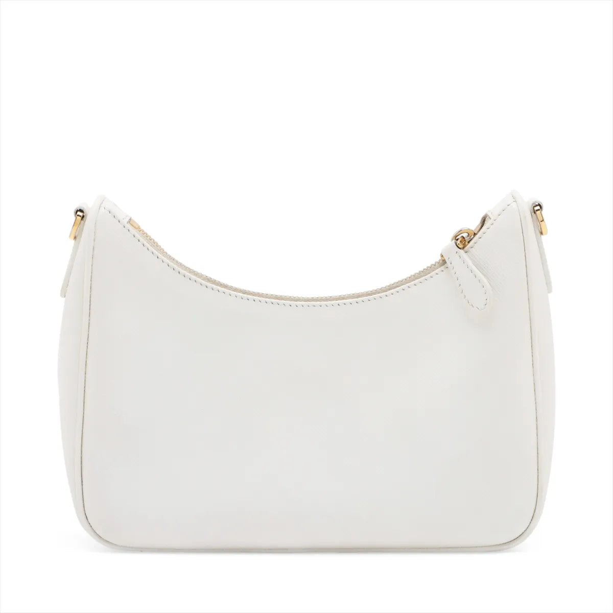 Prada Saffiano Leather Shoulder Bag White