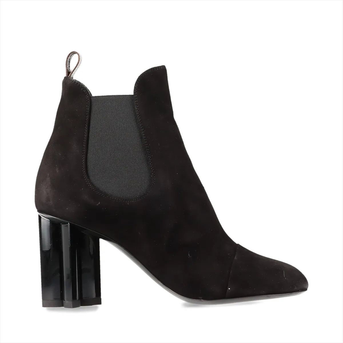 Louis Vuitton Monogram Suede Short Boots Black