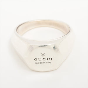 Gucci Trademark Signet Ring Silver