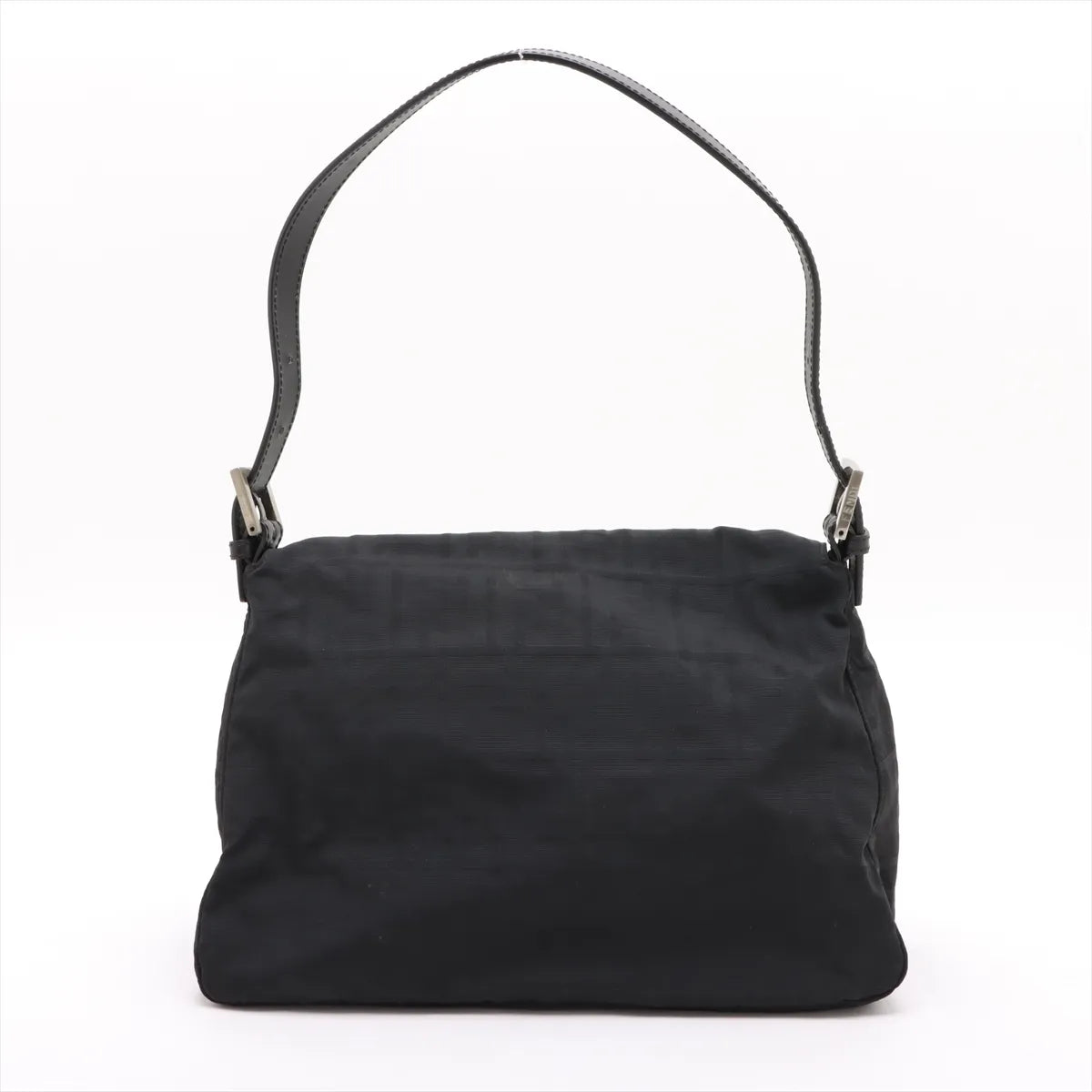 Fendi Zucca Mamma Baguette Shoulder Bag Black