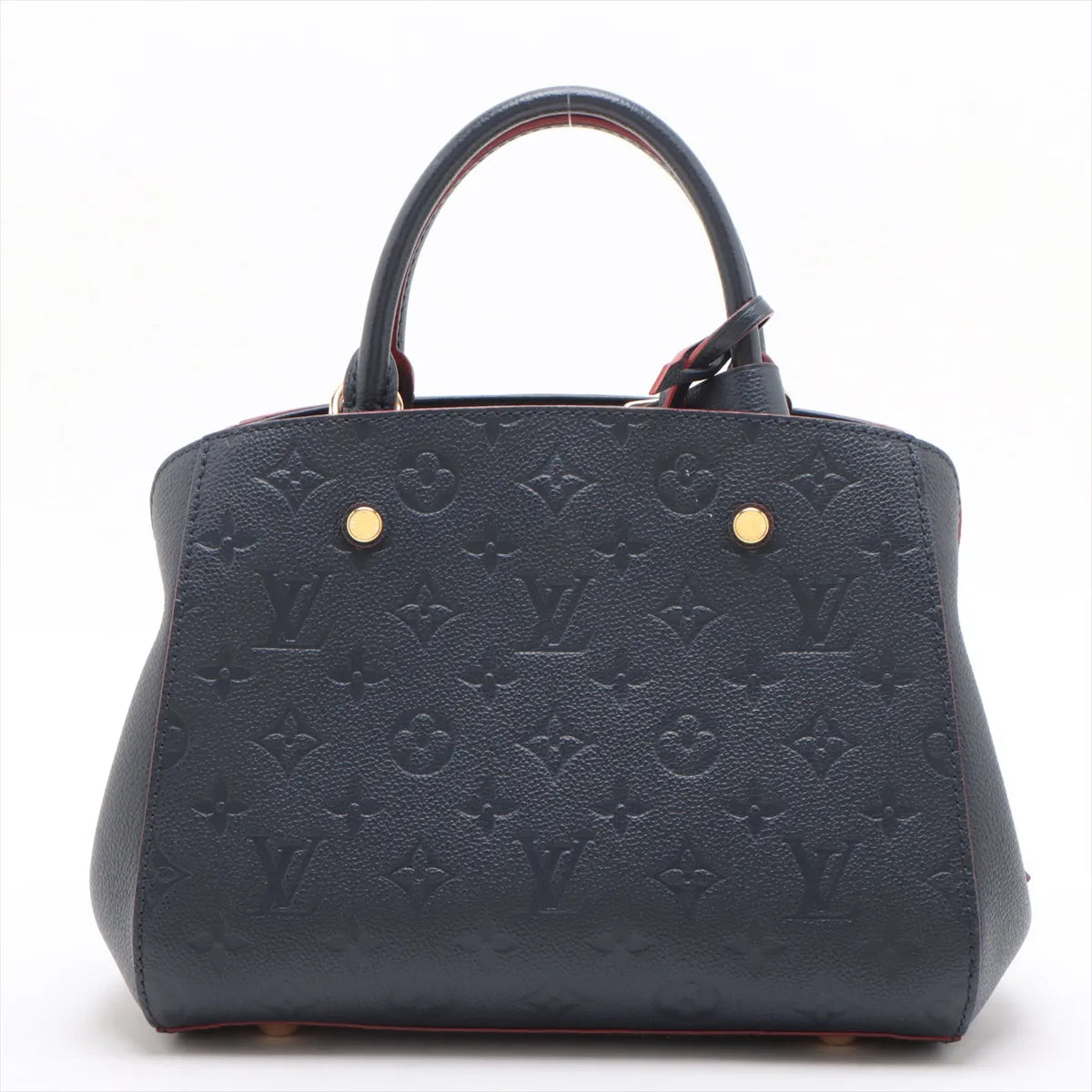 Louis Vuitton Monogram Empreinte Montaigne BB Marine Rouge